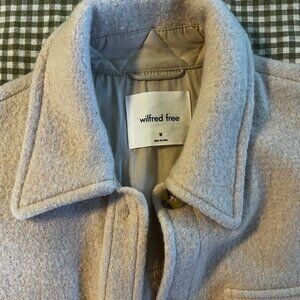 Aritzia Wildred Free Jacket Off-White/Light Pink, Size M